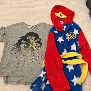Wonder Woman tshirt and robe